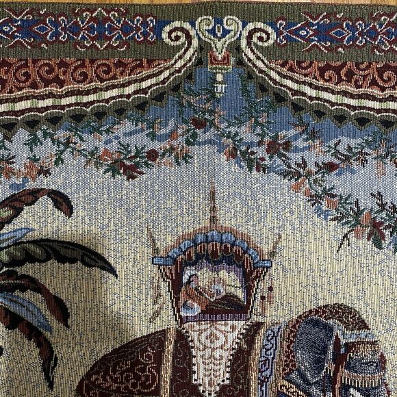 Vtg Bombay Company Elephant Tapestry-26”x36”-EUC - Picture 5 of 10